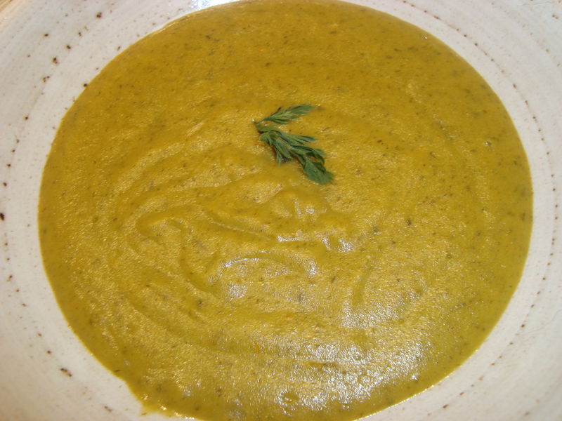 Velouté de fanes de carottes