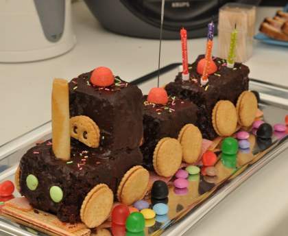 Amour de petit train d'anniversaire