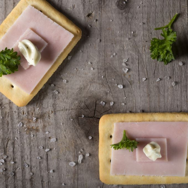 Amuse bouche jambon et foie truffé