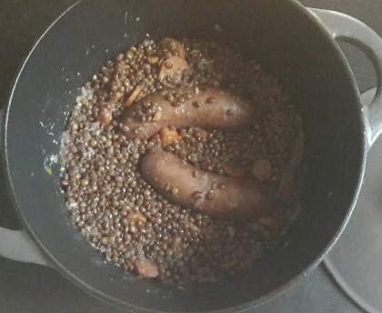 Andouillettes aux lentilles