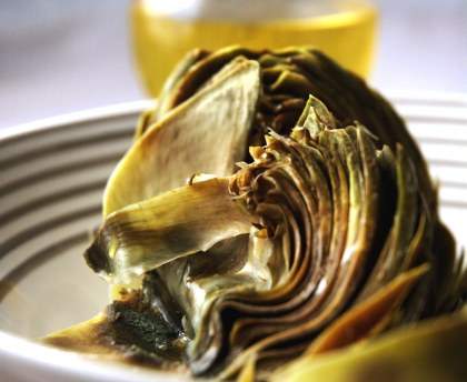 Artichauts au cidre en cocotte