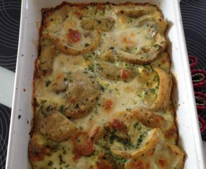 Artichauts gratinés à la Mozart est là !!!