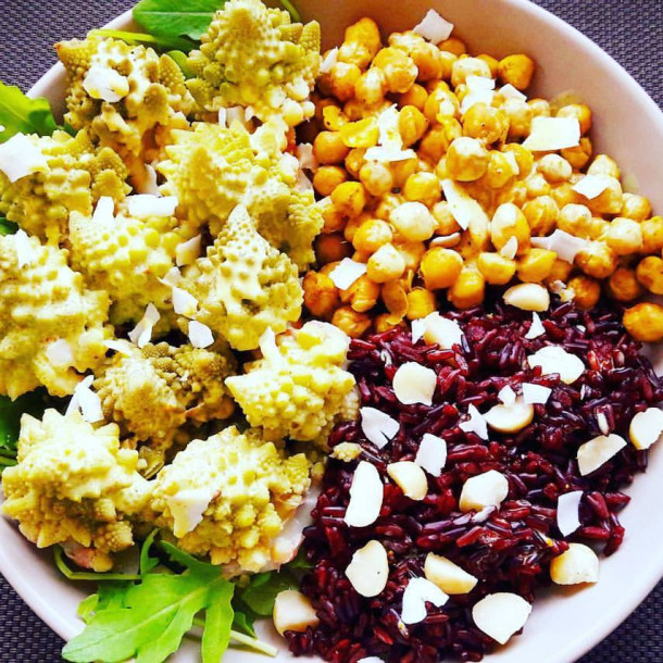 Assiette complète vegan et healthy