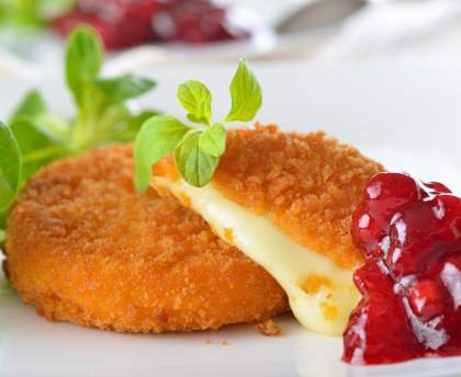 Assiette de fromages panés