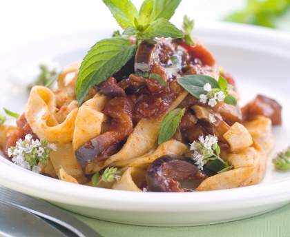 Aubergine à la carbonara