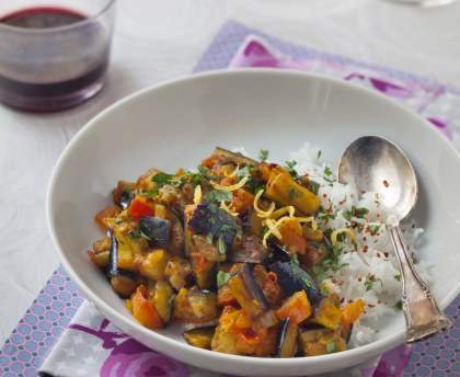 Aubergines aux 5 épices