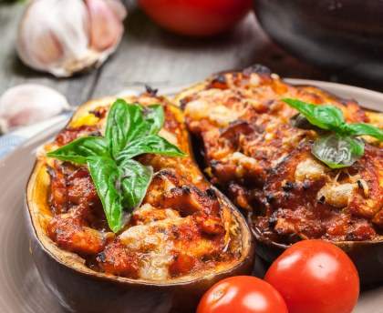 Aubergines farcies (aux légumes ou mixte)