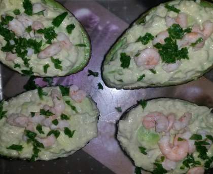 Avocats farcis à la créole
