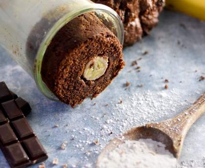 Banana bread en bocal