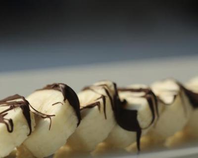 Banane au chocolat allégé