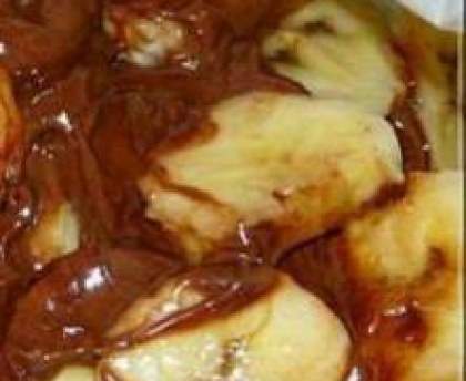 Banane au nutella