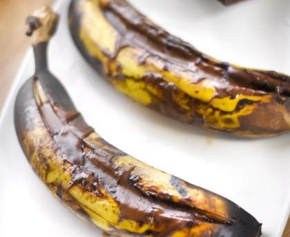 Bananes au chocolat au barbecue