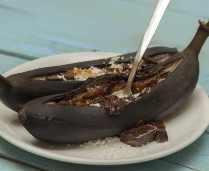 Bananes en chocolat