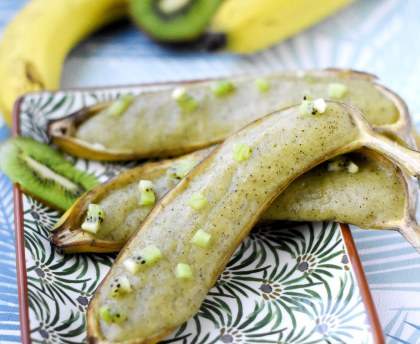 Bananes givrées aux kiwis