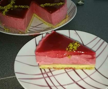 Bavarois aux framboises des bois