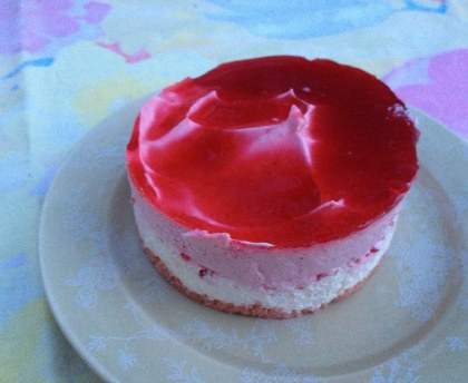 Bavarois aux framboises et citron