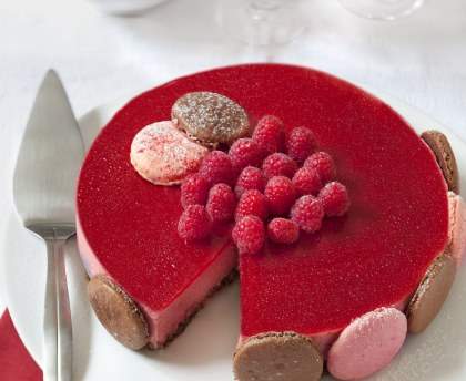 Bavarois framboise-chocolat