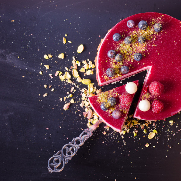 Bavarois framboises chocolat blanc au Thermomix