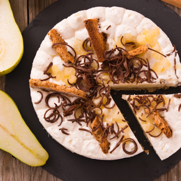 Bavarois poire chocolat au Thermomix