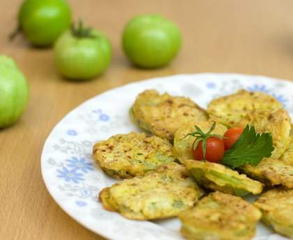 Beignets de tomates vertes