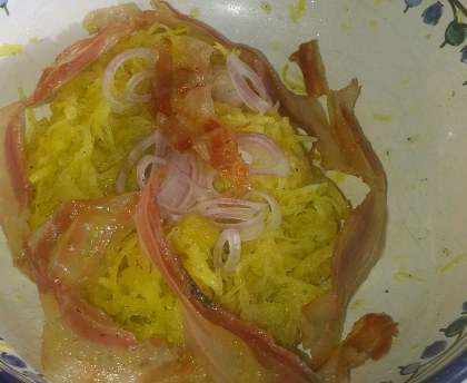 Betteraves crues aux lardons