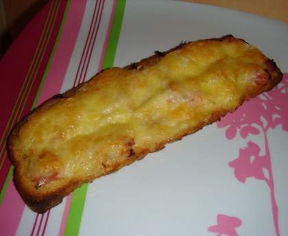 Biscotte gratinée au gruyère