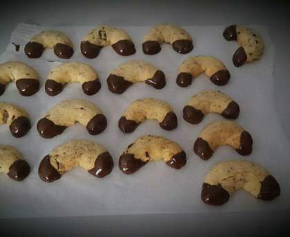 Biscuit fer à cheval chocolat noisette