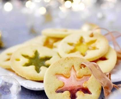 Biscuits vitraux de Noël