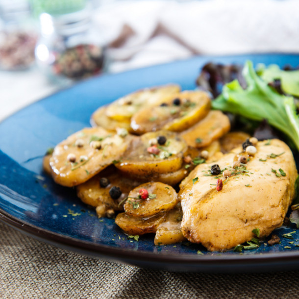 Blanc de poulet au citron confit