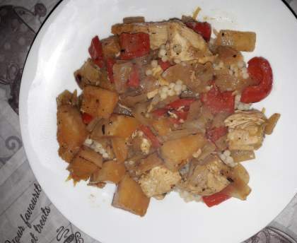 Blanc de poulet, citron et cardamone