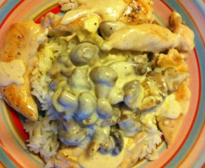 Blancs de poulet au Saint Marcellin