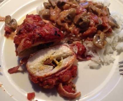 Blancs de poulet farcis à la tomate séchée et à la mozzarella