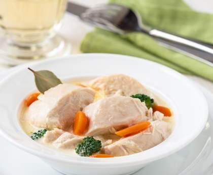 Blanquette de saumon aux moules
