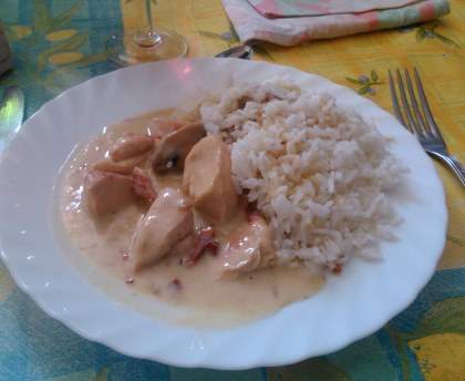 Blanquette simplette de poulet