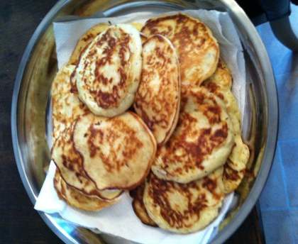 Blinis à la courgette et feta