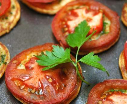 Blinis à la tomate et au citron