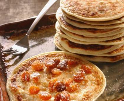 Blinis aux raisins secs