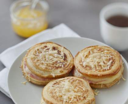 Blinis façon croque-monsieur