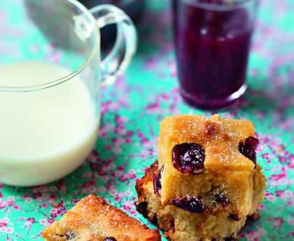 Blondies chocolat blanc et cranberries