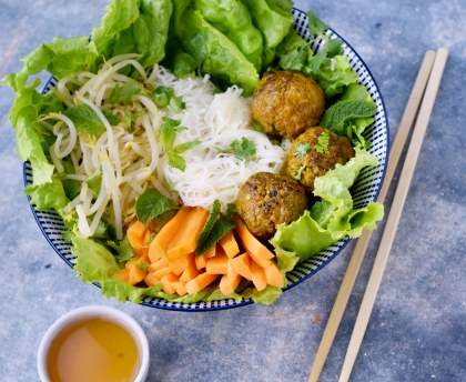 Bo bun aux boulettes de bœuf