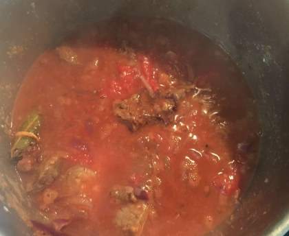 Boeuf bourguignon à la tomate