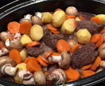 Boeuf bourguignon au four de nanou