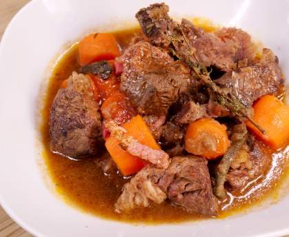 Boeuf braisé aux carottes