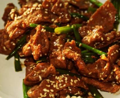 Boeuf émincé à la chinoise