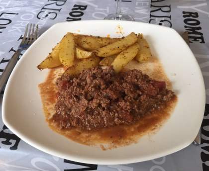 Boeuf haché au curry simple