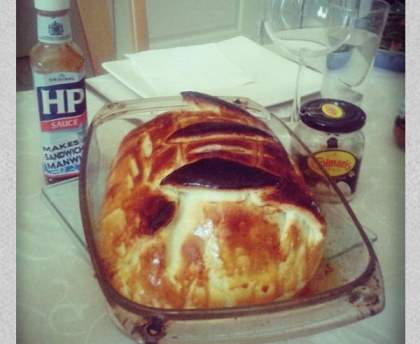 Boeuf Wellington aux champignons de Paris