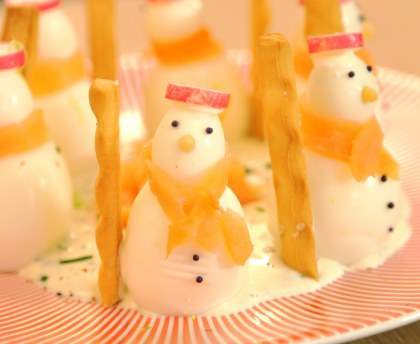 Bonhomme de neige : entrée de Noël