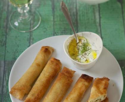 börek turcs (à base de brick et chèvre)