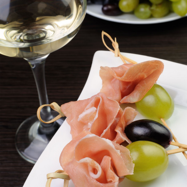 Bouchée de jambon au raisin