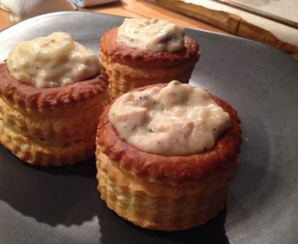 Bouchées à la reine au thon et champignons